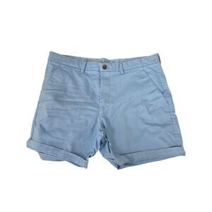 St. John's Bay TempFlex Men's Sky Blue Chino Shorts, Size 36, NWOT.